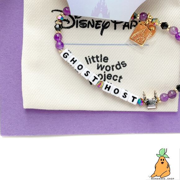 Disney Parks Ghost Host Haunted Mansion Bracelet Little Words Project 2025 - Picture 1 of 6